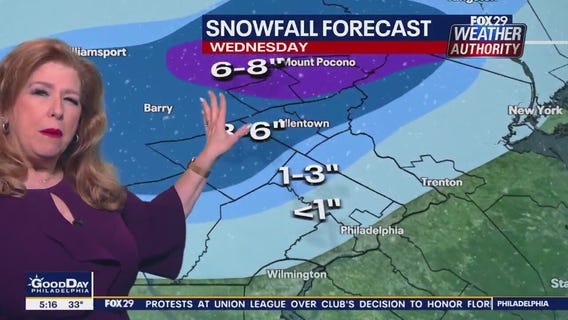 Weather Authority: Wednesday, 5 a.m. forecast