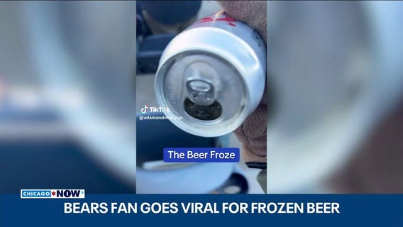  Bears fan goes viral after beer freezes during frigid game | ChicagoNOW