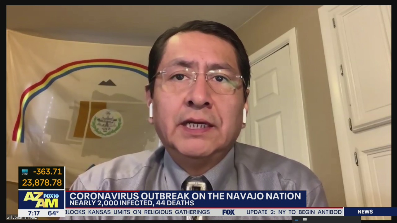 Navajo Nation President Jonathan Nez speaks on coronavirus outbreak
