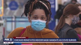 Chicago reinstates indoor mask mandate as COVID cases surge