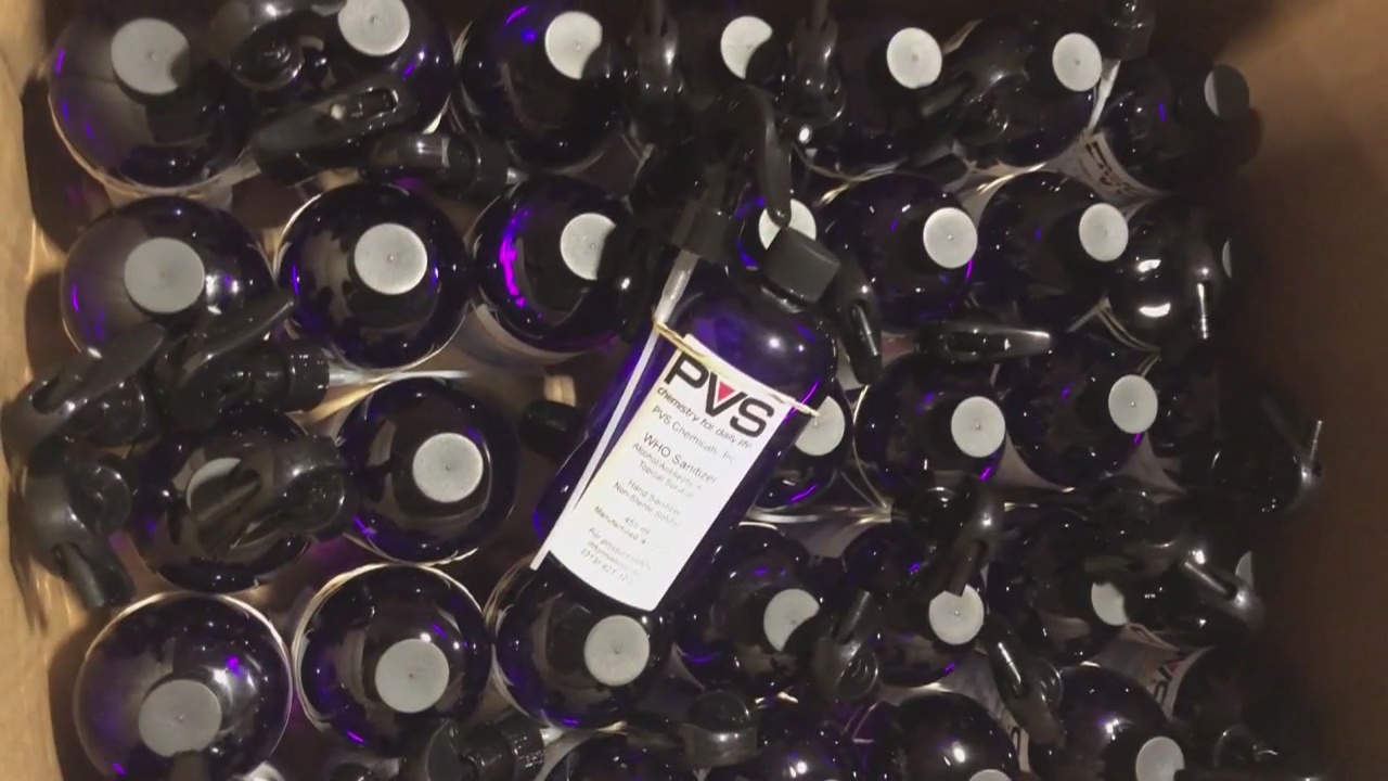 Local company makes hand sanitizer for front line workers