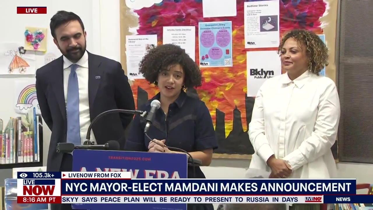 NYC Mayor-Elect Mamdani reveals key staff appointments