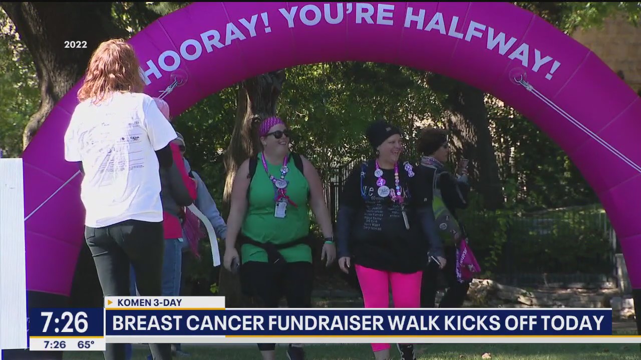 Breast cancer fundraiser, 3-day walk kicks off