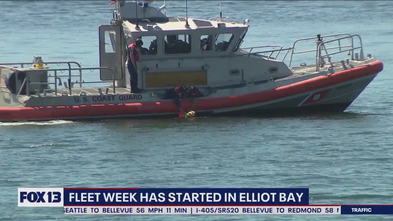 Fleet Week has started in Elliot Bay
