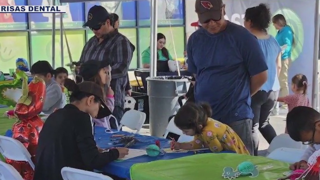 Free dental care was provided at Risas Kids Dental