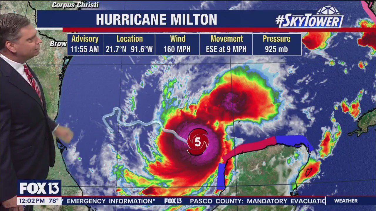 Milton becomes a Category 5 hurricane