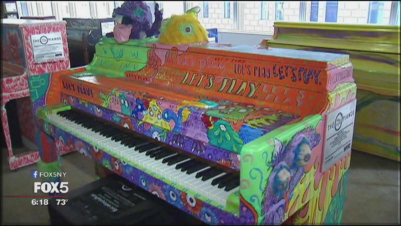 Painted pianos donated to schools