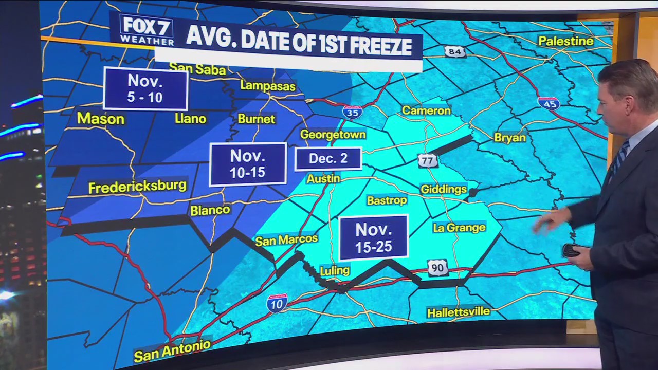 Austin weather: Cold front arrives