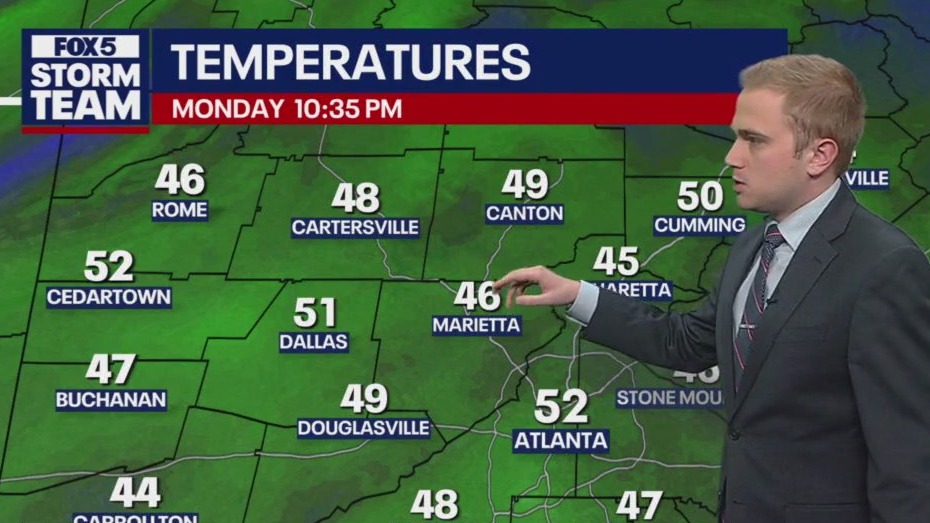 Monday night forecast