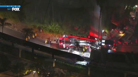 Disneyland monorail riders stuck