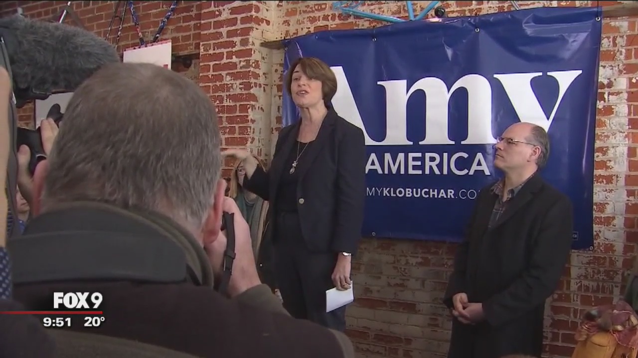 Klobuchar plays up Midwestern roots in first campaign swing