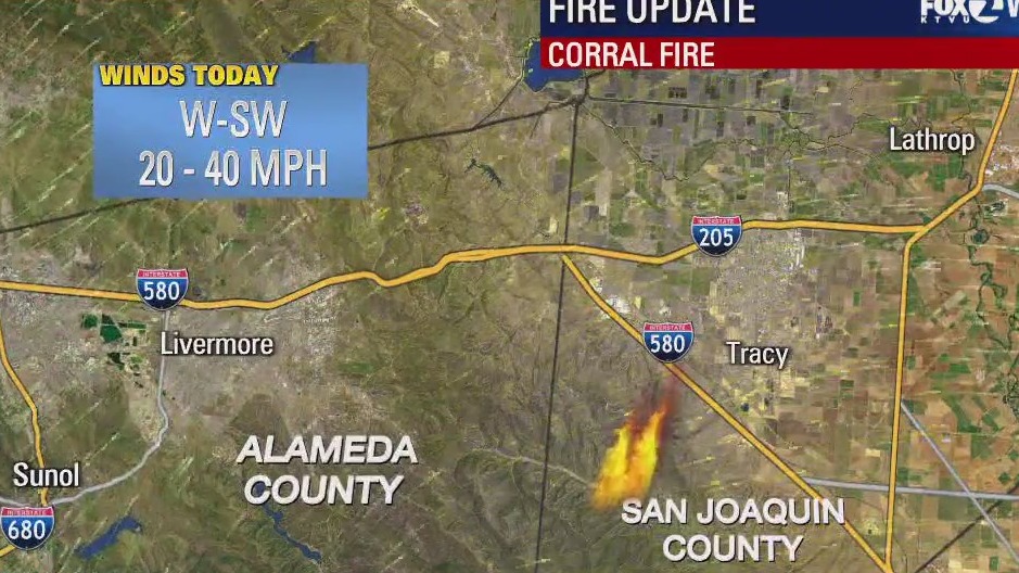 Corral Fire: KTVU Meteorologist breaks down wind conditions