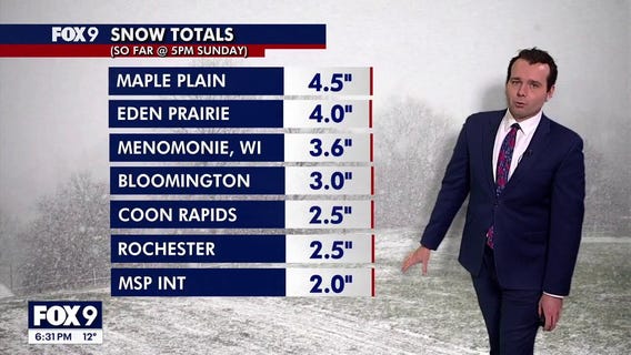 MN weather: Winter storm early snow totals