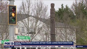 Soul Pole reinstalled after year-long restoration