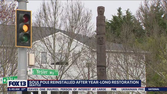 Soul Pole reinstalled after year-long restoration