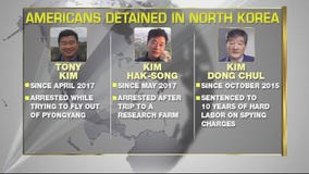North Korean detainees released, headed home