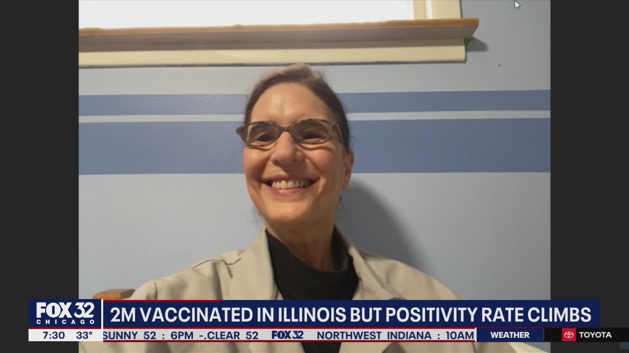 2M vaccinated in Illinois as positivity rate swells