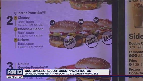 WA resident among 75 people sickened by McDonald's E. coli outbreak