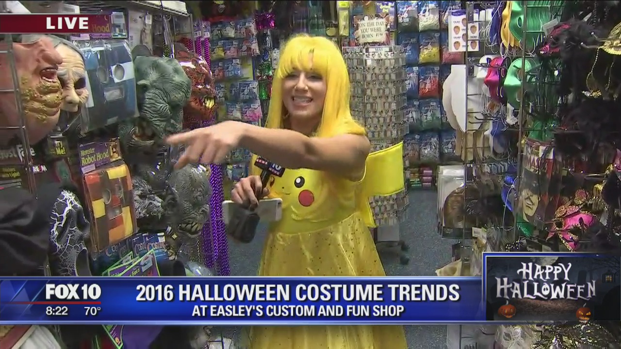 Shopping for Halloween at Easley's Costume Shop