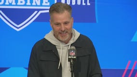 Bears head coach Matt Eberflus speaks on Day One of the NFL Combine