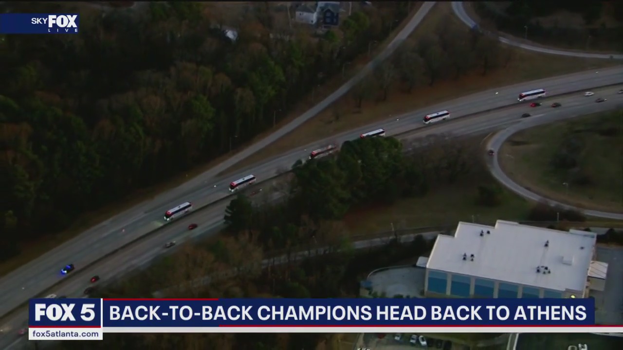 Georgia Bulldogs returning home to Athens victorious