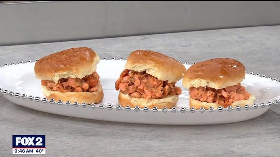 Salmon sliders with Health & Soul Cafe