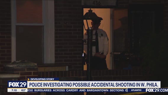Police investigating possible accidental shooting in West Philadelphia