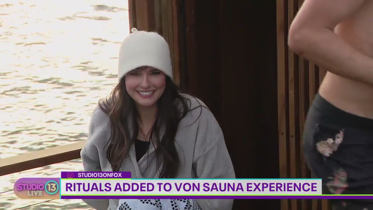 Cold plunge into Lake Washington at Von Sauna