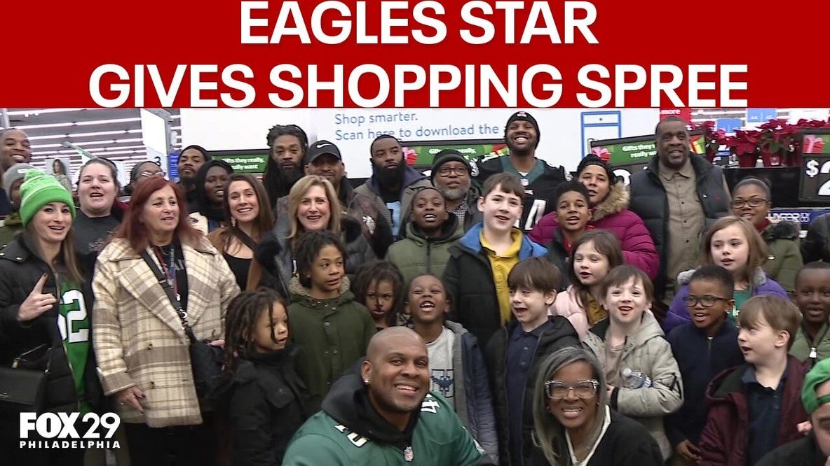 Former Eagle's $200 spree for South Philly kids