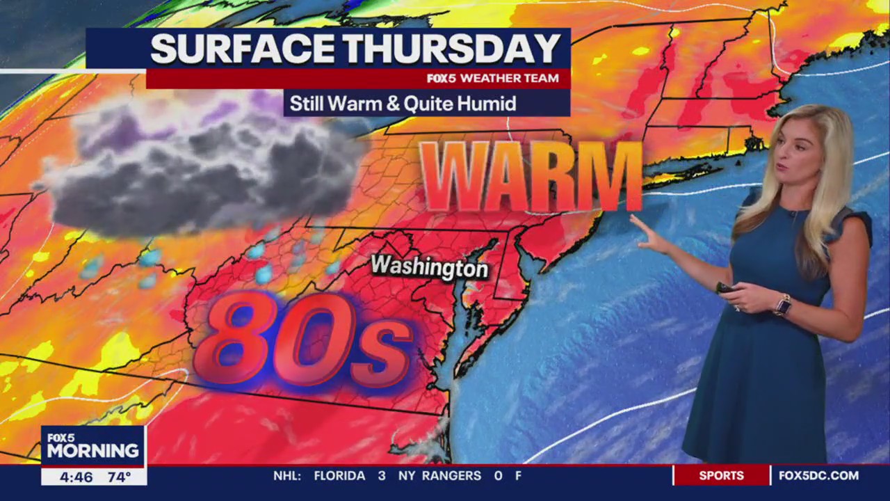 FOX 5 Weather forecast for Thursday, May 23
