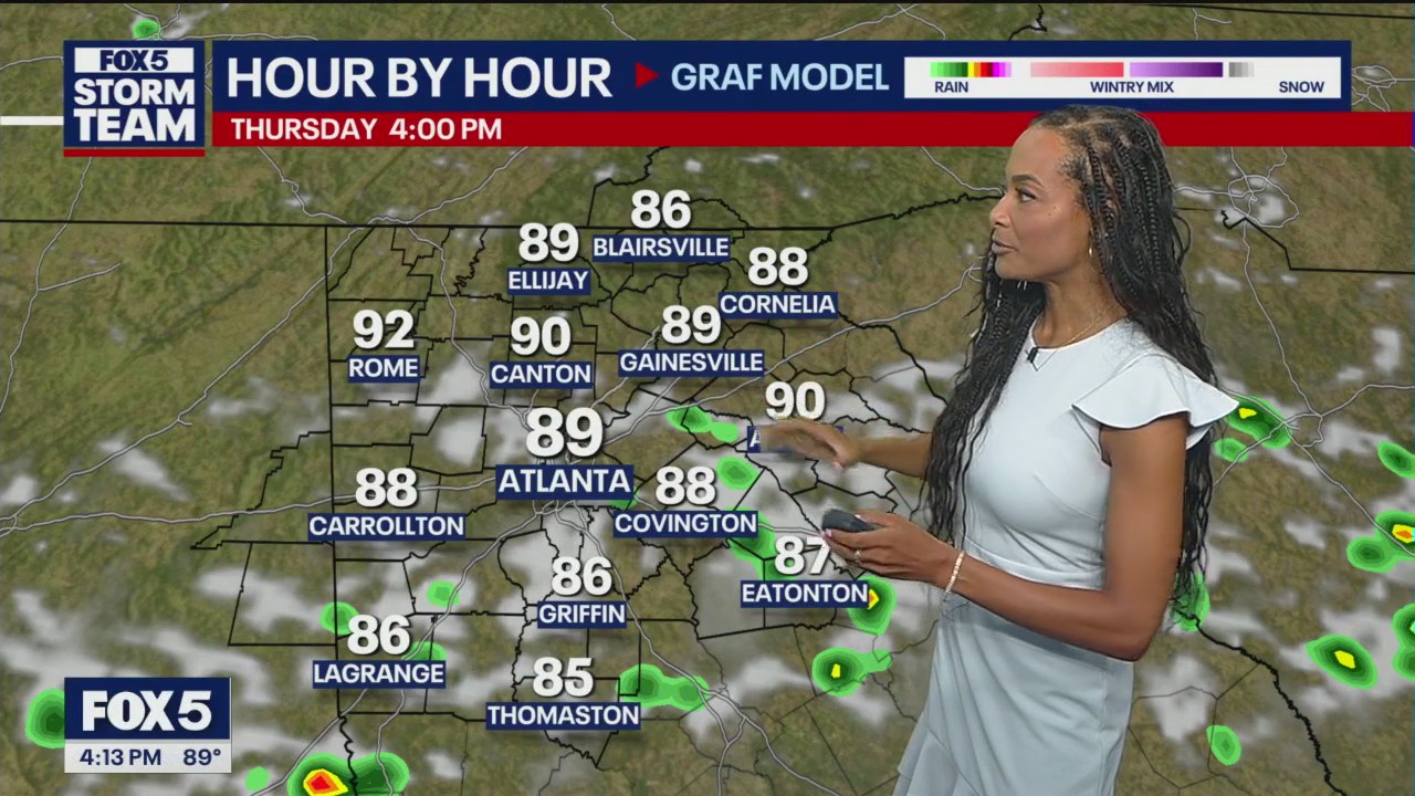 Thursday afternoon forecast | FOX 5 Atlanta