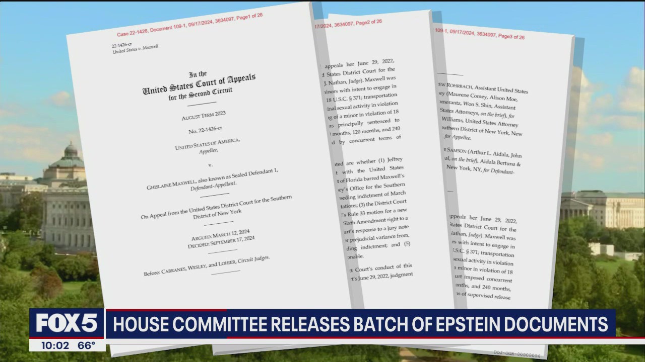 House committee releases batches of Epstein documents