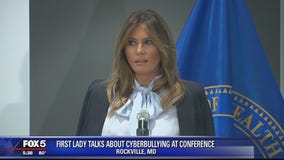 Melania Trump addresses cyberbullying summit in Rockville