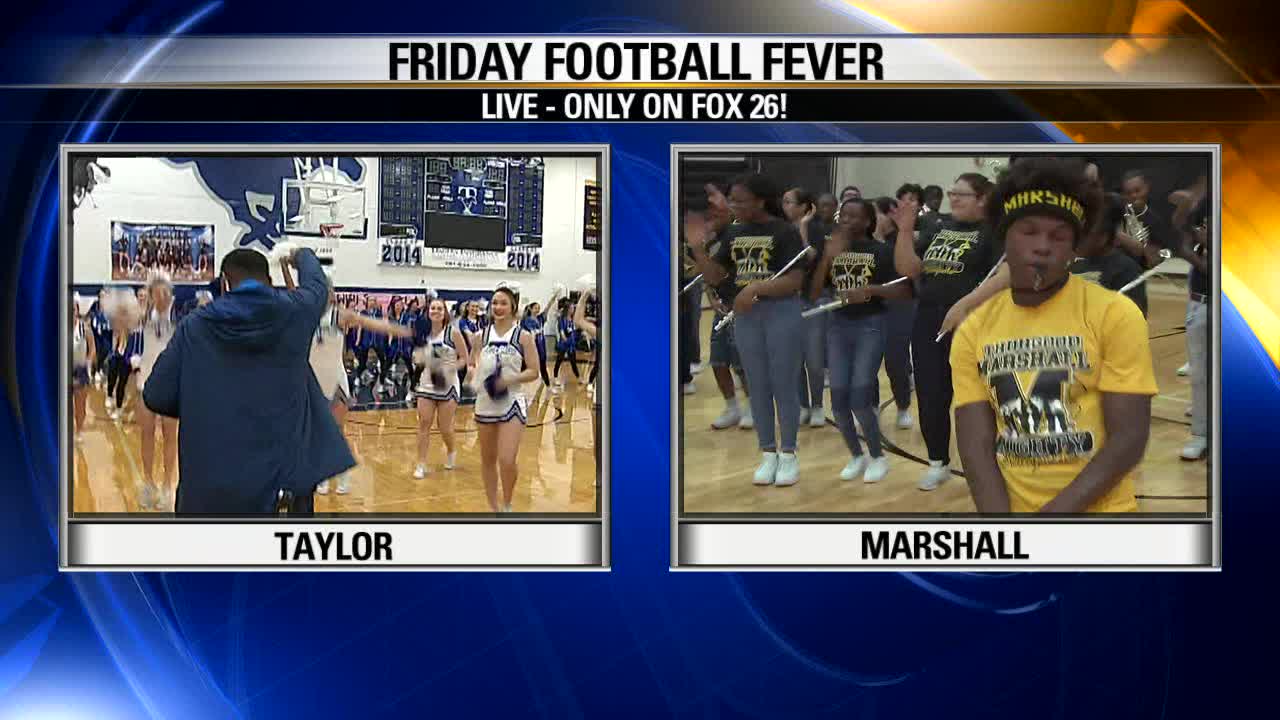 Marshall HS and Taylor HS have Friday Football Fever