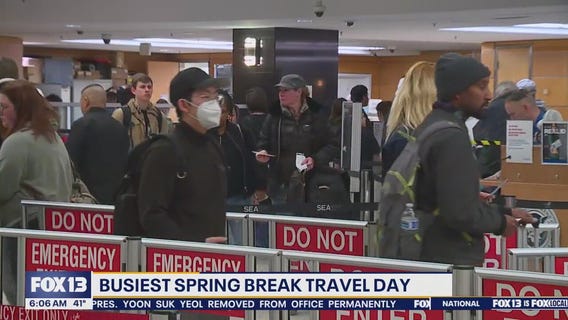 Busiest spring break travel day