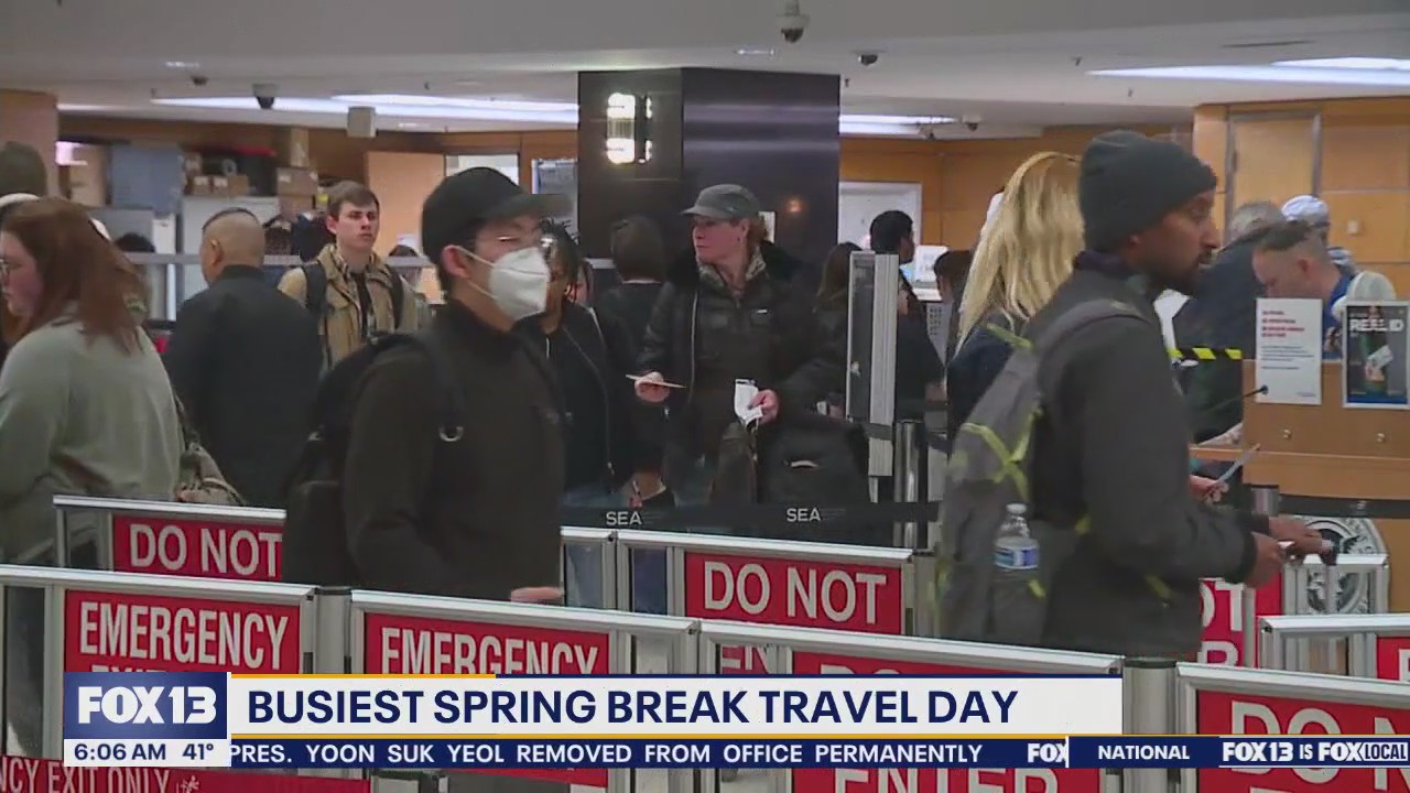 Busiest spring break travel day