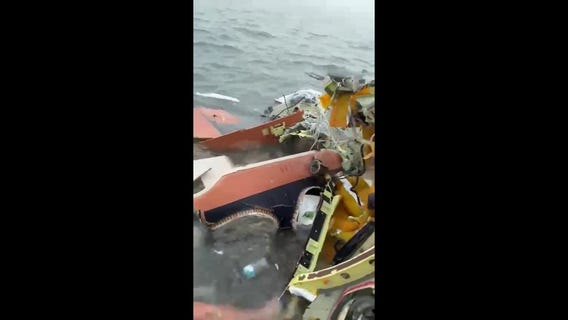 VIDEO: Galveston Bay rescuers search through debris
