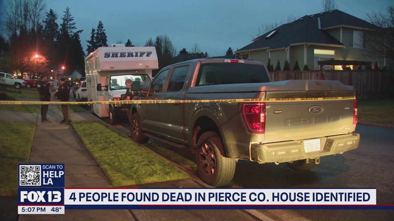 4 people found dead in Pierce Co. home identified | FOX 13 Seattle