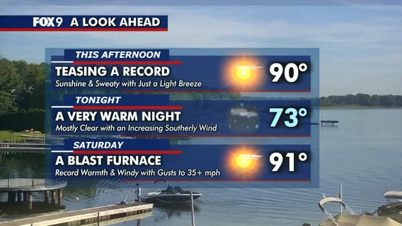 MN weather: Teasing record heat Friday and Saturday