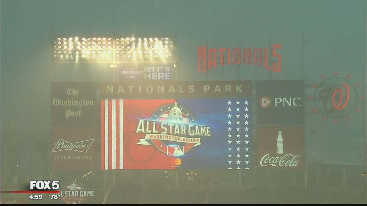 Severe storms pass through Nationals Park before All-Star Game