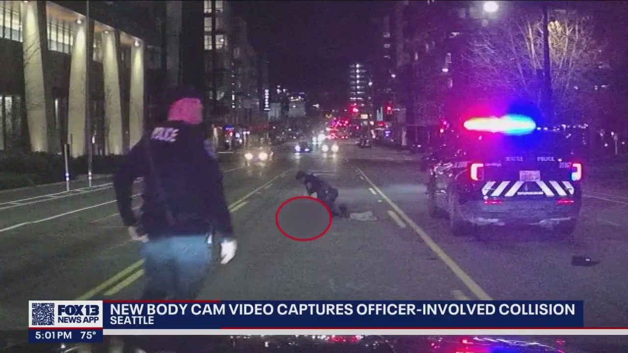 New body cam footage captures moments when officer hit and killed pedestrian