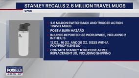 2.6 million Stanley mugs recalled after reports of burn injuries