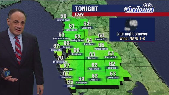 Tampa weather | Cloudy with temps in the 70s