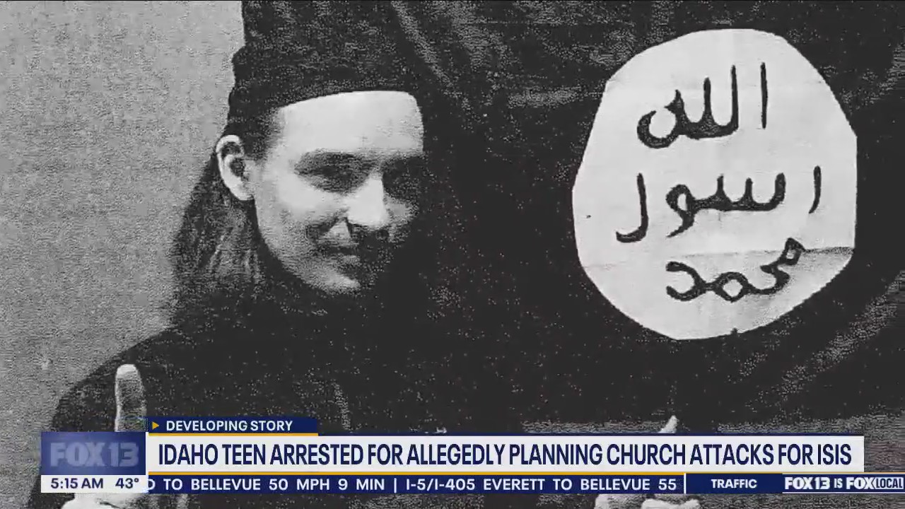 Idaho teen arrested for allegedly planning church attacks for ISIS