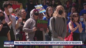 UW campus protests: Pro-Palestine protesters meet with Board of Regents