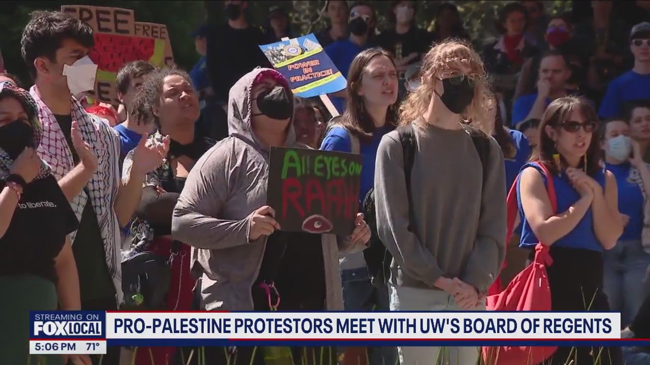 UW campus protests: Pro-Palestine protesters meet with Board of Regents