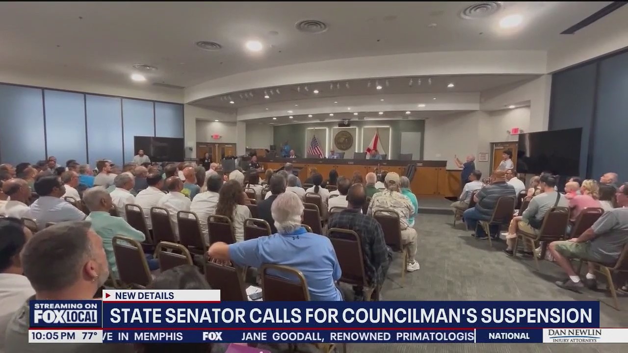 State senator calls for suspension of Palm Bay councilman