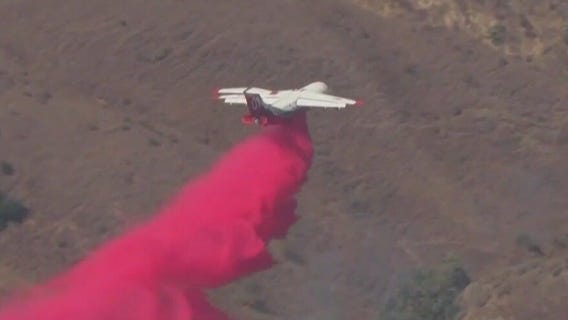 Euclid Fire burns in Chino Hills