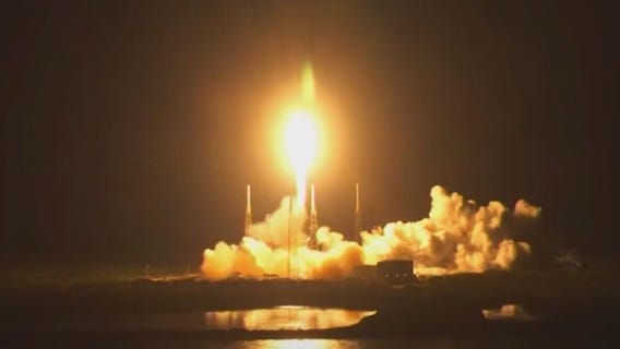 Rocket launch lights up Florida skies