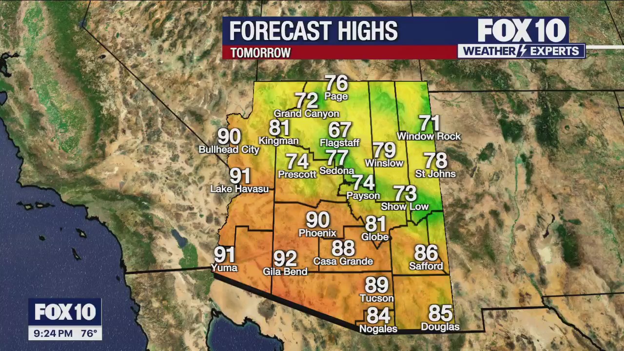 Evening weather forecast - 10/18/25 | FOX 10 Phoenix